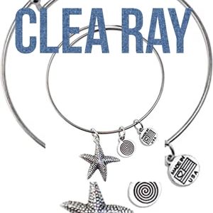 Starfish Bangle Bracelet Clea Ray NEW